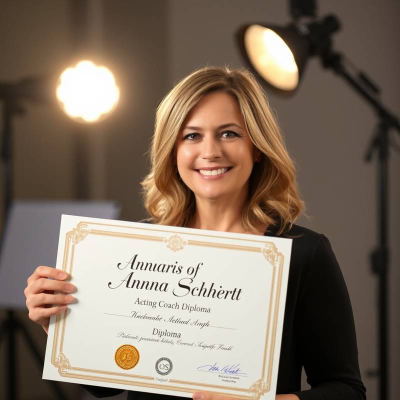 Zertifikat als Schauspielcoach von der IST-Hochschule für Management für Anna Schmidt